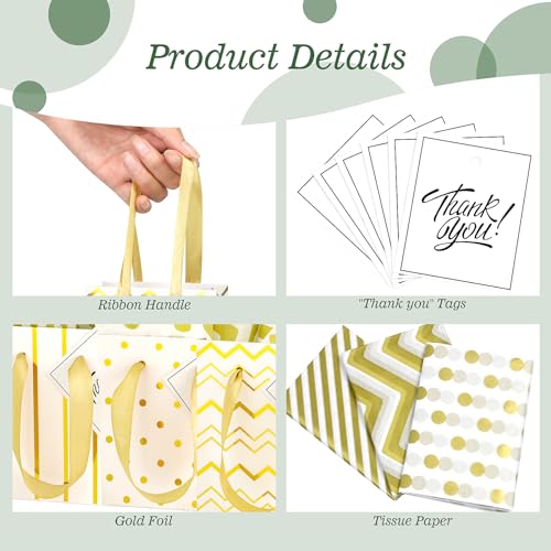 50% Off 30-Pack Mini Gift Bags with Handles & Tissue - Image 5