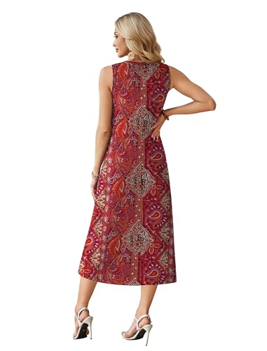OFEEFAN Sleeveless Midi Sundress with Pockets at 50% Off - Image 6