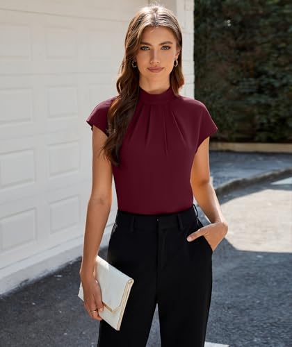 10% Off Funlingo Womens Mock Neck Blouse - Image 5