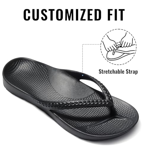 Litfun Women's Flip Flops with Arch Support - Image 5