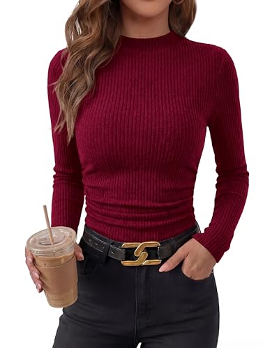 20% Off PRETTYGARDEN Women's Ribbed Mock Neck Crop Top - Image 6