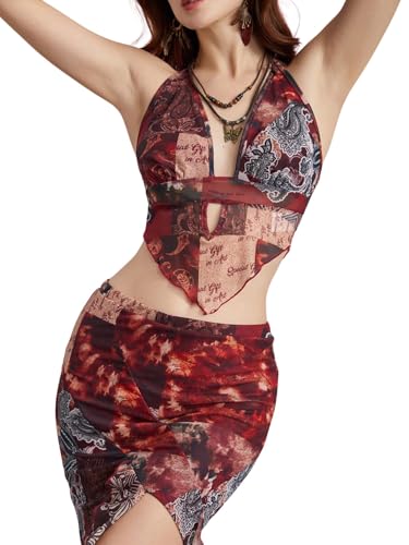 5% Off Verdusa Women's 2-Piece Boho Skirt Set - Image 5