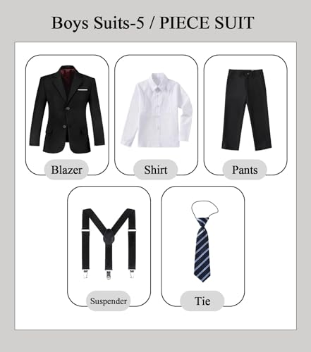 Save 33% on Boy's 5-Piece Tuxedo Suit Set - Image 4
