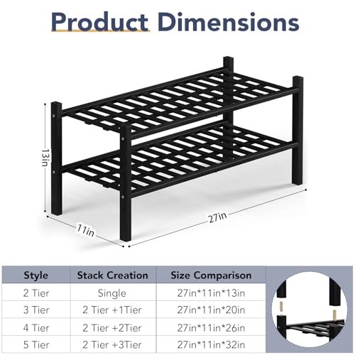 50% off Haddockway Bamboo Shoe Rack with Code MG23ZNU7 - Image 4
