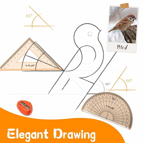 Save 15% on YPLUS Geometry Set for Students – 12 Pcs Kit - Image 5