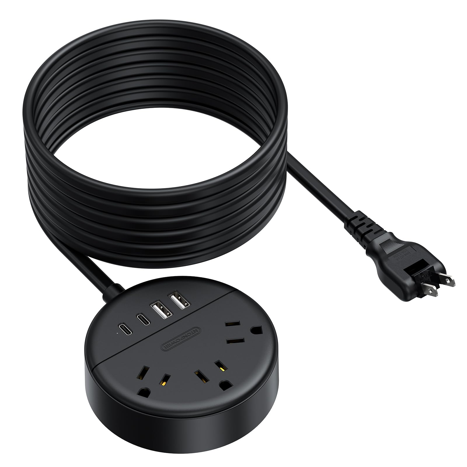 19% Off NTONPOWER 2 Prong Extension Cord with USB Ports