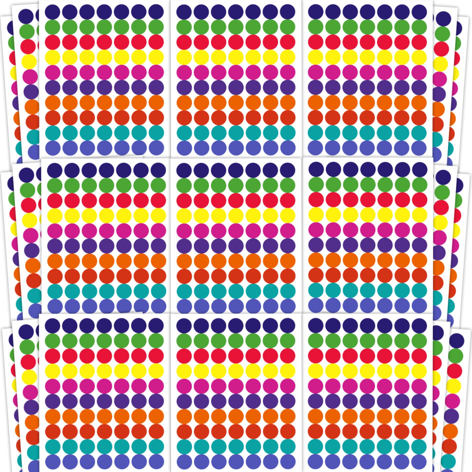 25% Off 1400 PCS Colored Dot Stickers Bundle