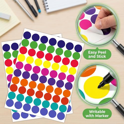 25% Off 1400 PCS Colored Dot Stickers Bundle - Image 4