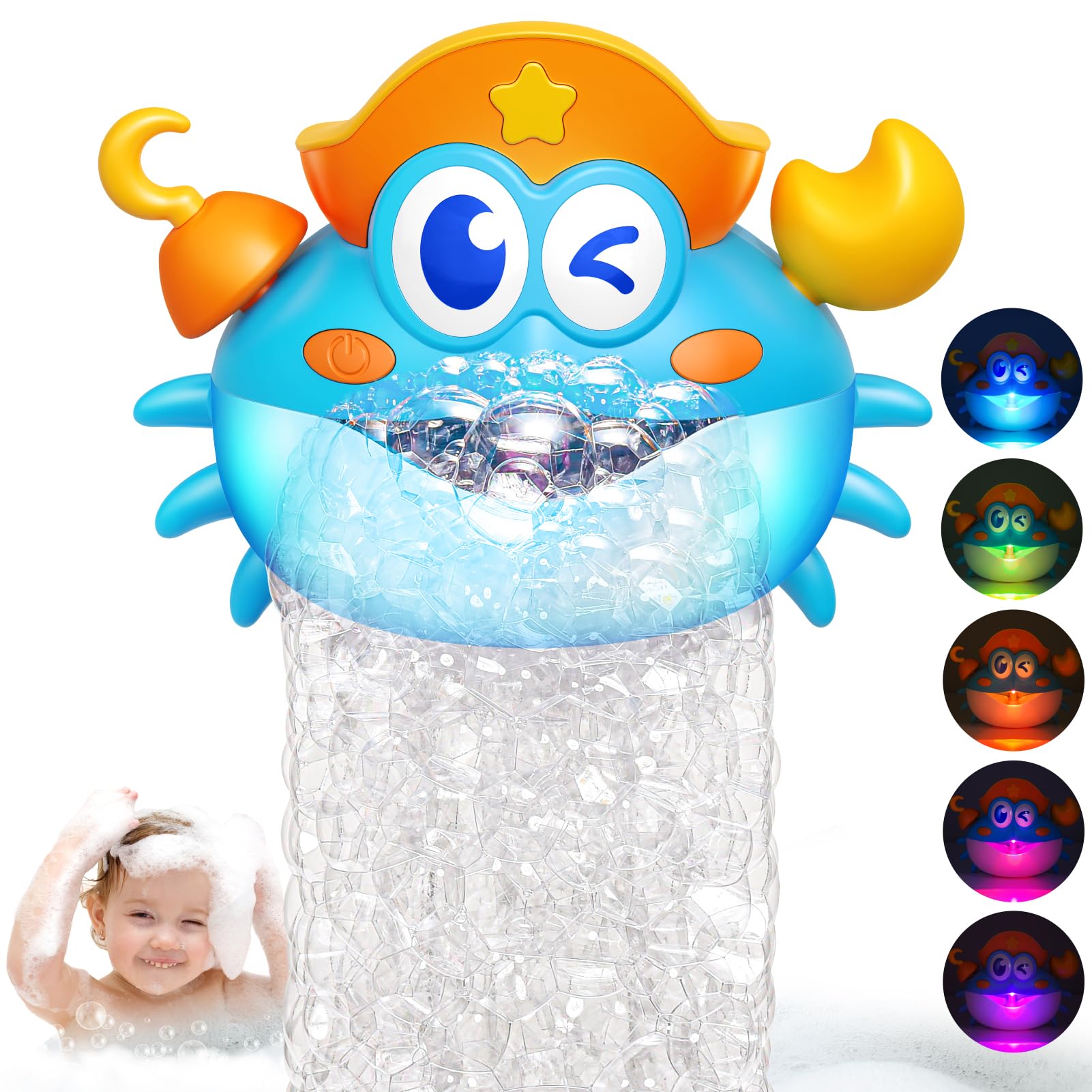 50% Off Light Up Bath Bubble Machine for Kids - Image 1