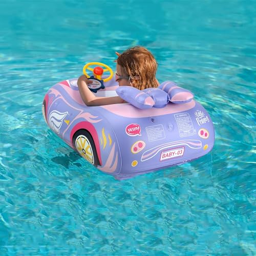 63% Off Car-Shaped Baby Pool Float – Safe & Fun - Image 6