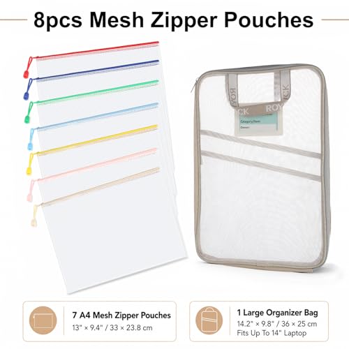 50% Off ROYPACK 8-Piece Mesh Zipper Pouch Set - Code II4HS27Z - Image 3