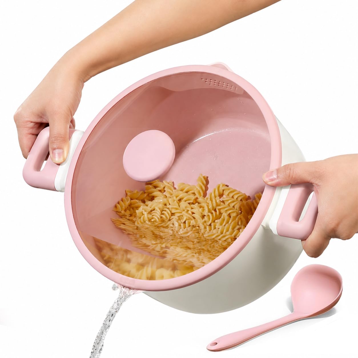 62% Off CAROTE 7QT Nonstick Stock Pot with Lid & Ladle - Image 1
