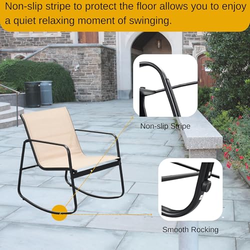 20% Off DWVO 3-Piece Patio Bistro Set, 2 Rocking Chairs - Image 7