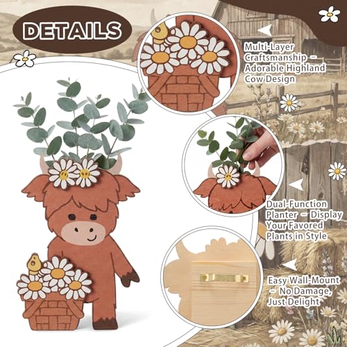 66% Off Highland Cow Wall Decor Set - Only $11.19! - Image 4
