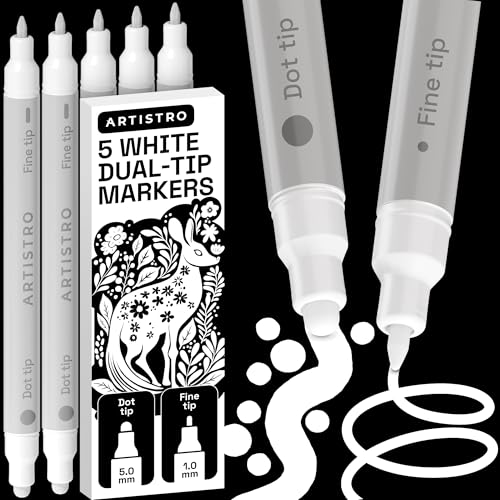 Save 53% on ARTISTRO White Acrylic Paint Markers - Image 2
