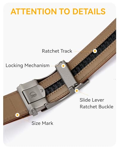 15% Off CHAOREN Men's Leather Ratchet Belt - Image 5