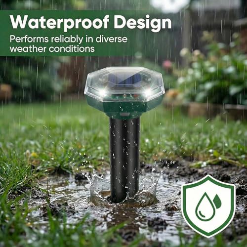 50% Off ZNZTO Solar Mole Repellent – 4 Pack Ultrasonic - Image 5