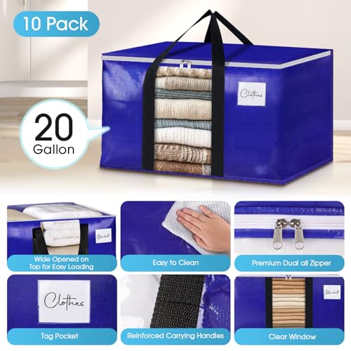 41% Off BlissTotes 10-Pack Moving Bags for Storage & Relocation - Image 5