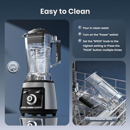 50% Off Sakgos 1800W Professional Countertop Blender - Image 6