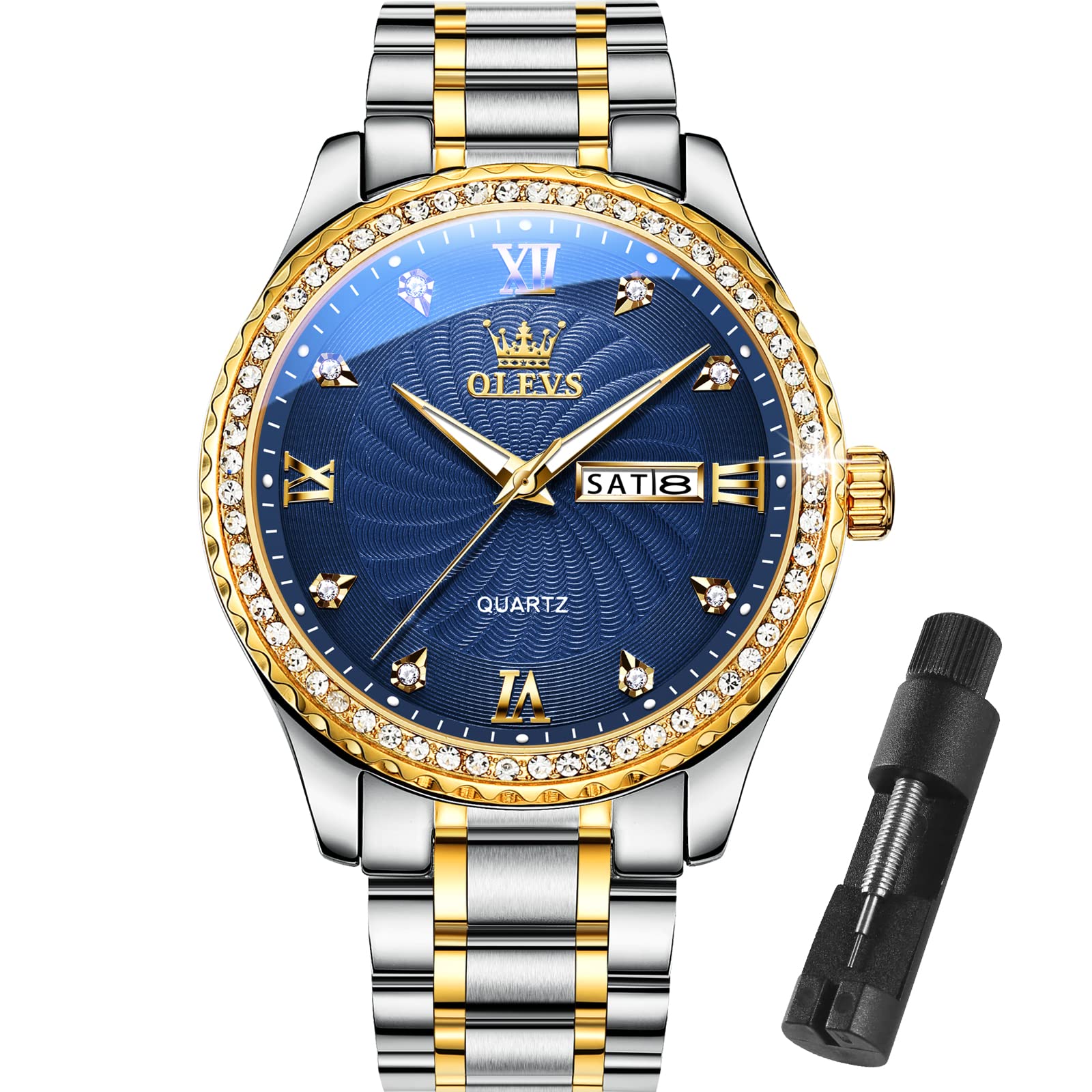 OLEVS Men's Watch with Day-Date & Water Resistance - Image 1