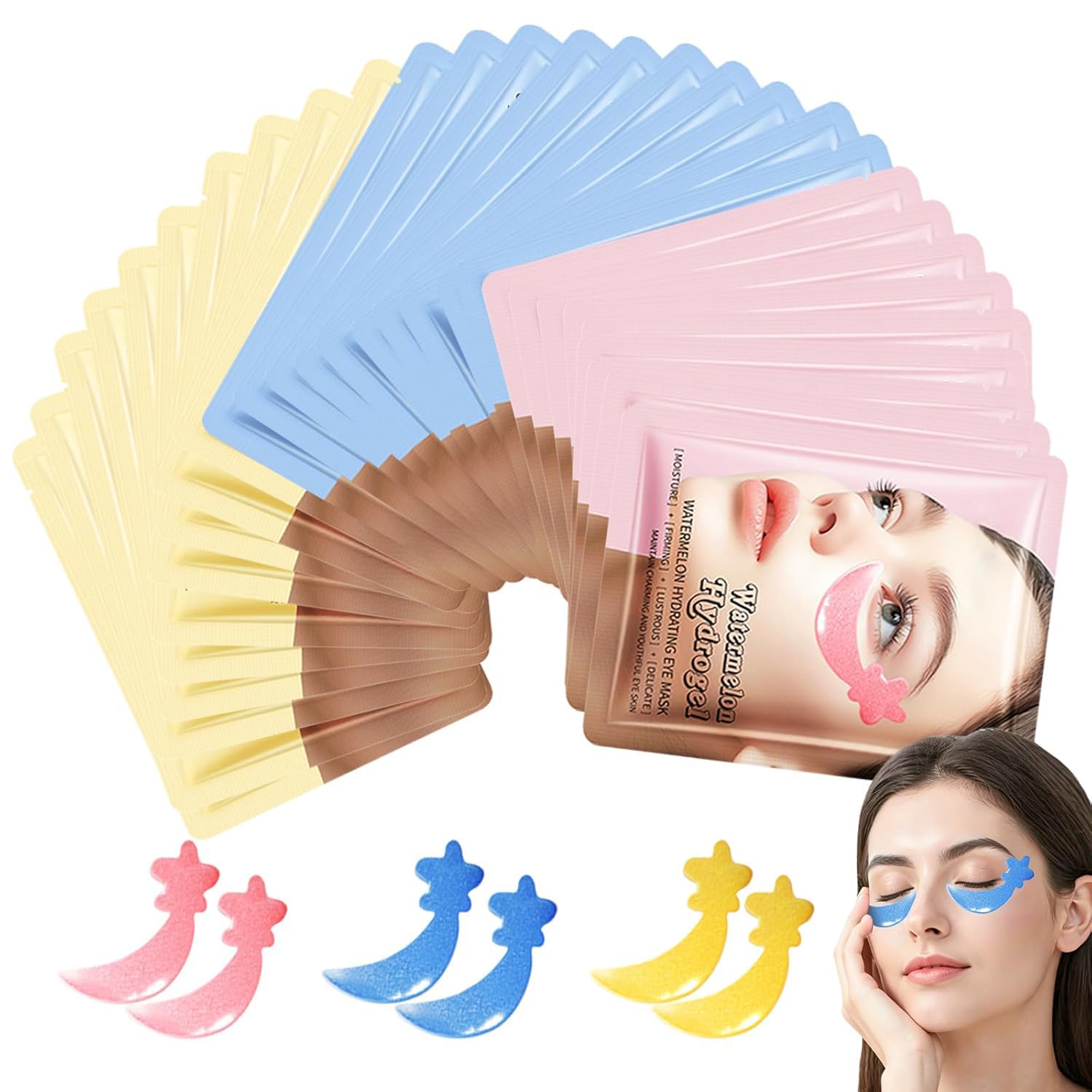 Save 50% on ANPODE Tri-color Star Eye Patches, 30 Pairs