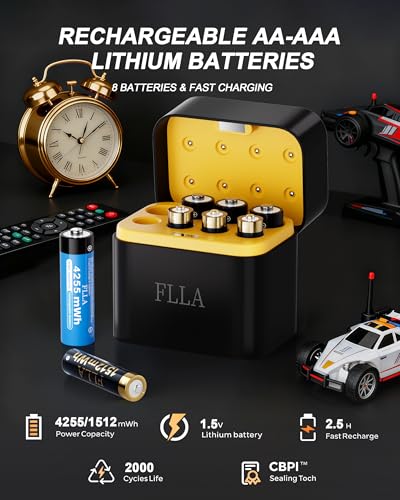 Save 50% on Flla Rechargeable AA & AAA Lithium Batteries - Image 3