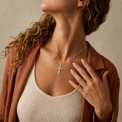 50% Off Helirose 18K Gold Cross Necklace for Women - Image 5