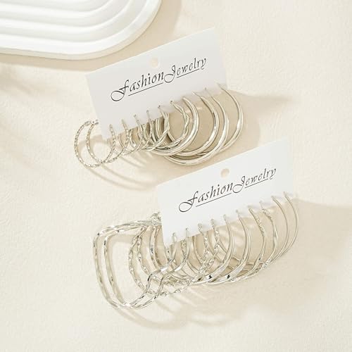 Use Code B2E8663F for Gold Hoop Earrings Set at $6.49 - Image 8