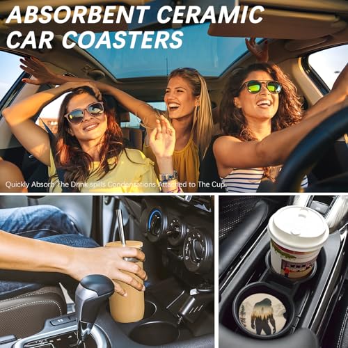 50% Off Bigfoot Car Coasters Set – Absorbent & Fun - Image 7