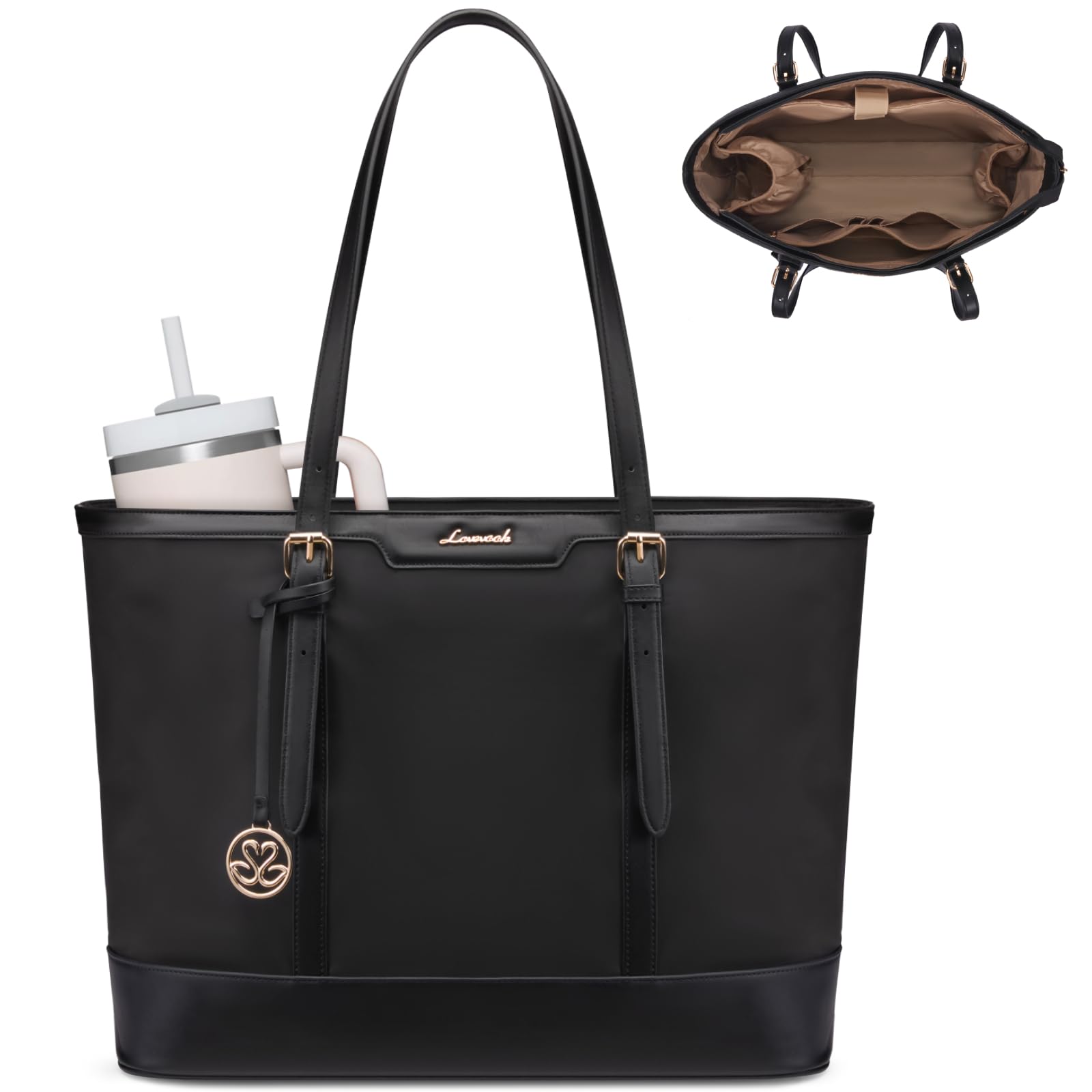 60% Off LOVEVOOK Work Tote Bag for Women 15.6 Laptop - Image 1