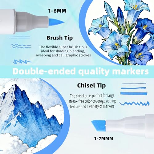 23% Off OLINGYOU 24-Color Dual Tip Marker Set - Image 4