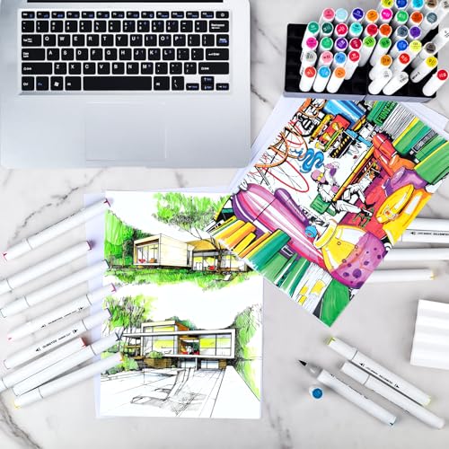 23% Off OLINGYOU 24-Color Dual Tip Marker Set - Image 5