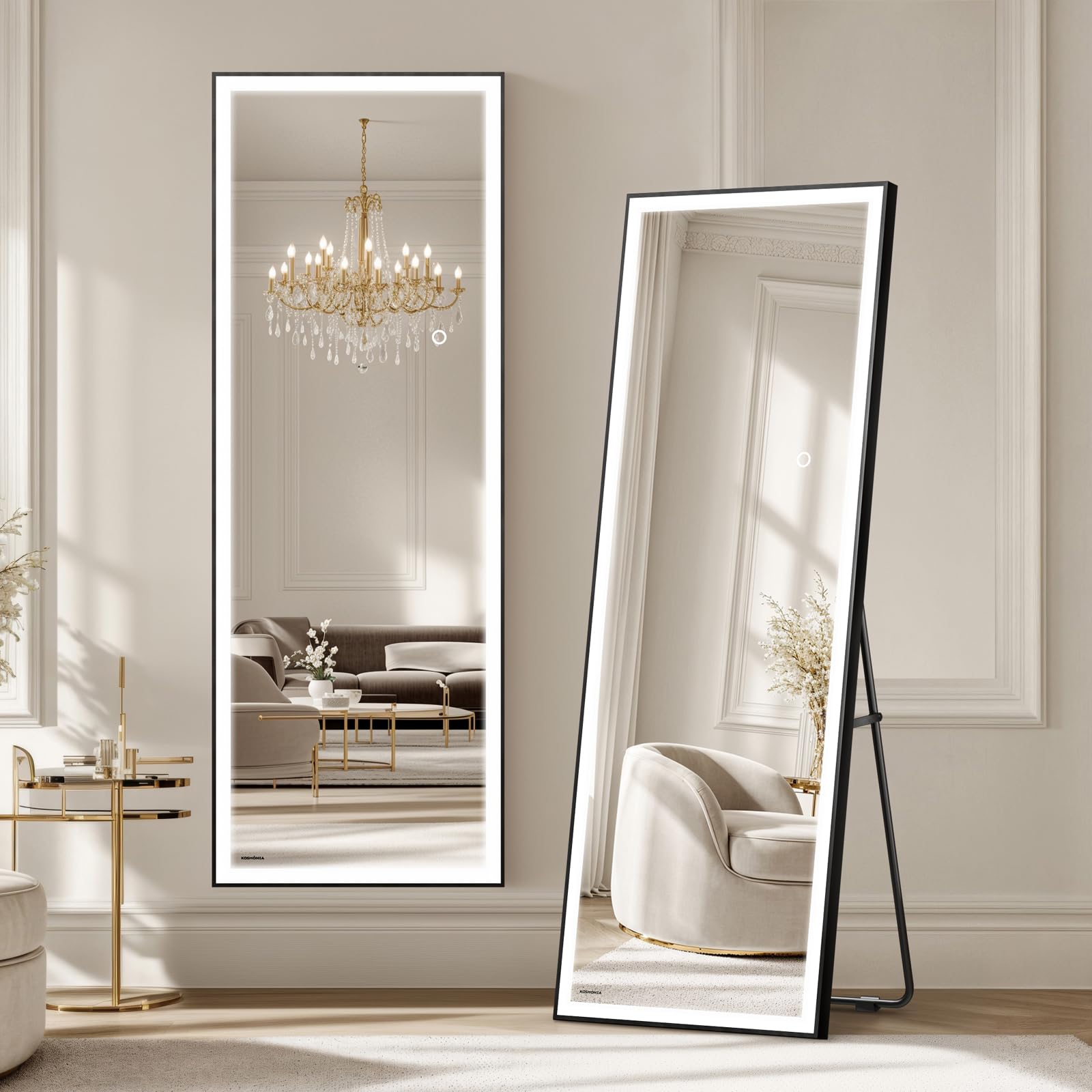 44% Off Kosmonia 56x18 LED Full Length Mirror - Image 1