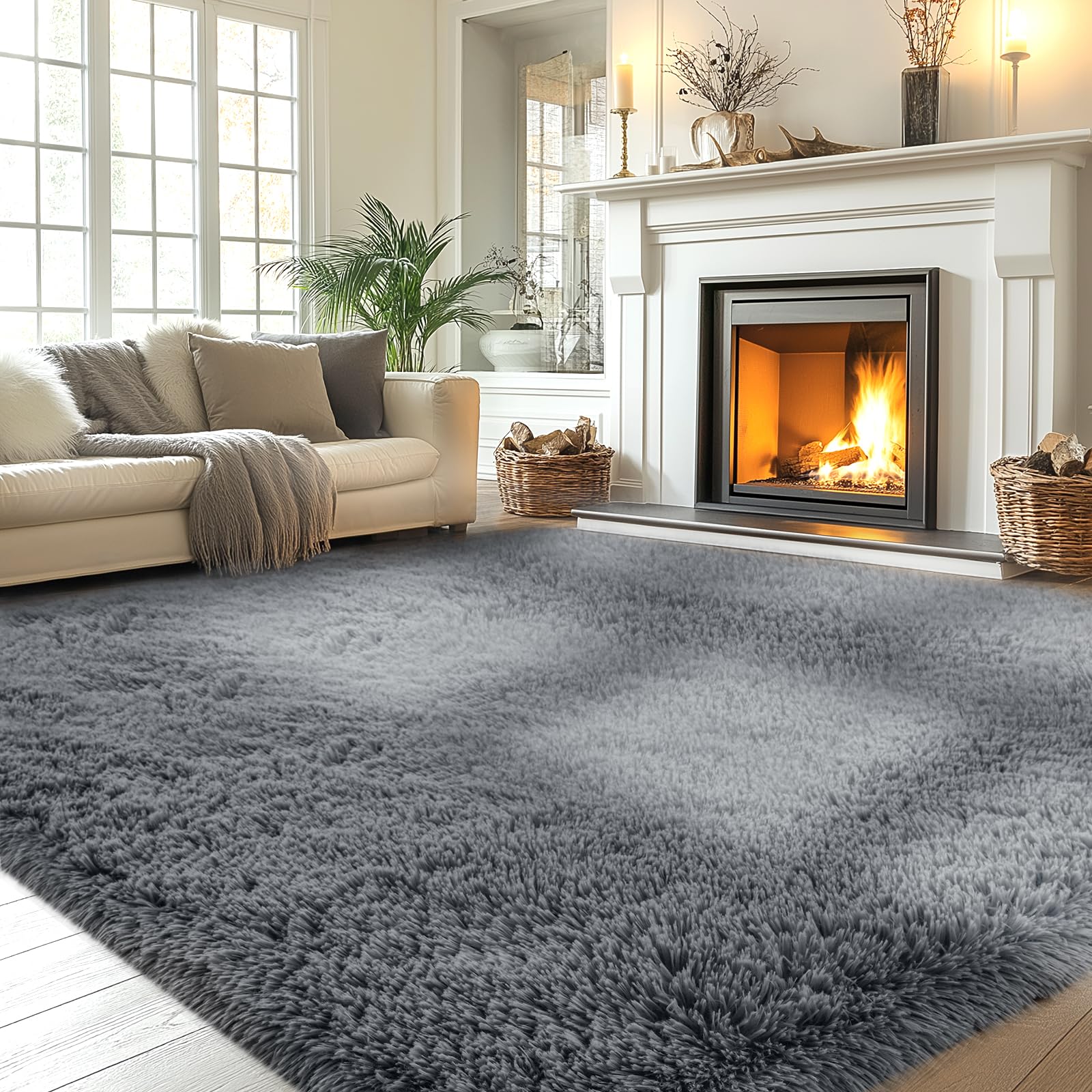 45% Off! Soft Fluffy Shag Rug 6x9 for Cozy Living Rooms