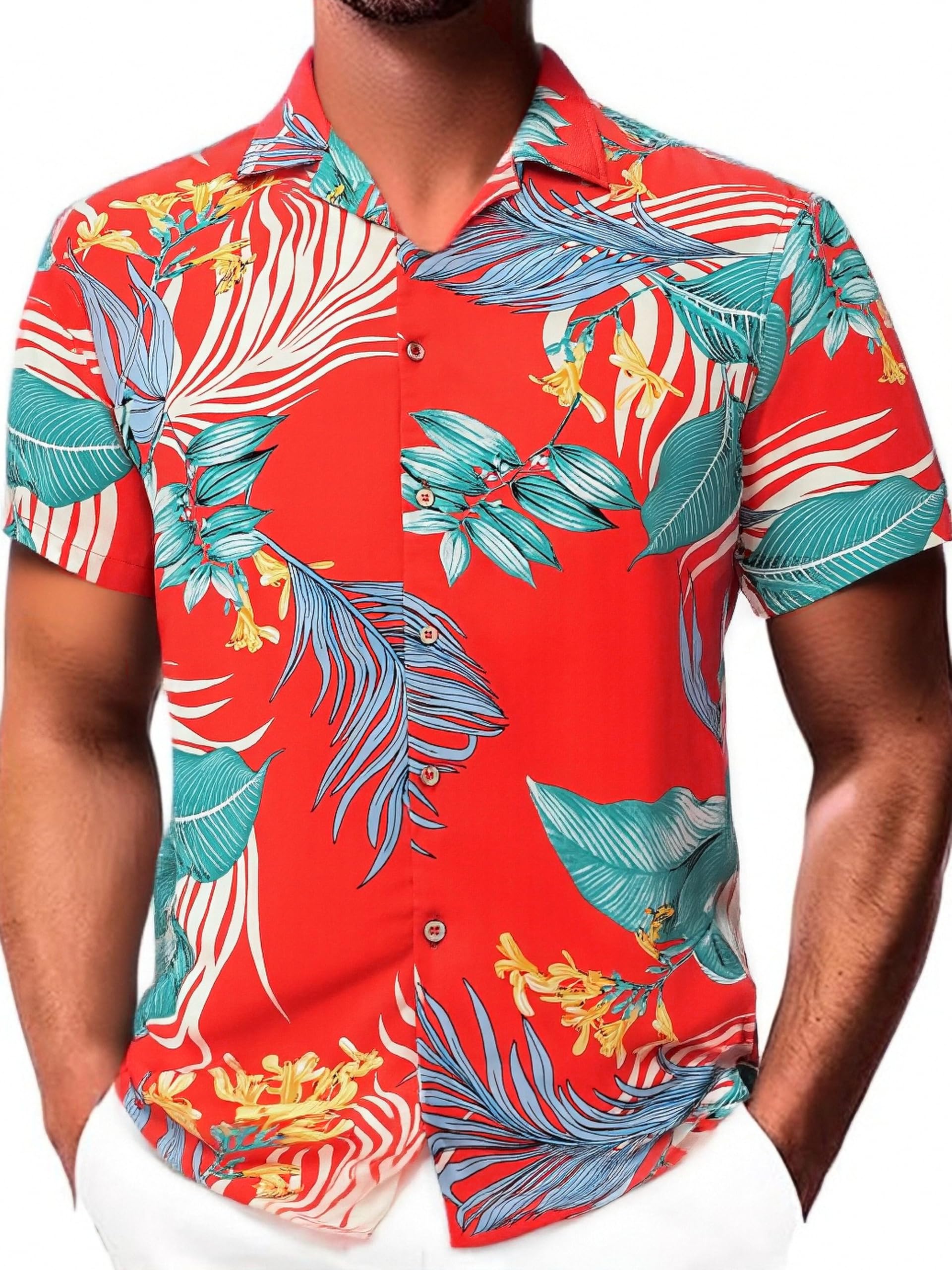 25% Off Damipow Men's Hawaiian Shirt – Beach Style - Image 1