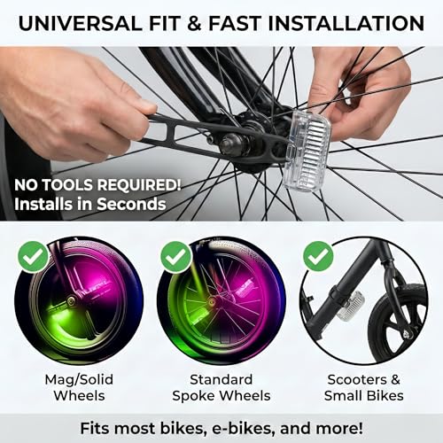 36% Off HANZE Bike Wheel Lights – Rechargeable & Waterproof - Image 6