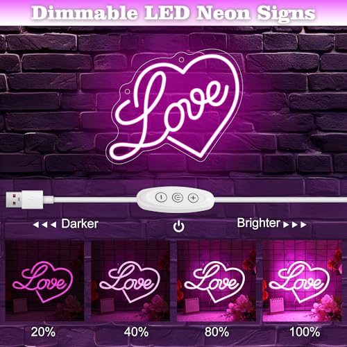 52% Off Anywin Love Heart Neon Sign - Just $9.99 - Image 6