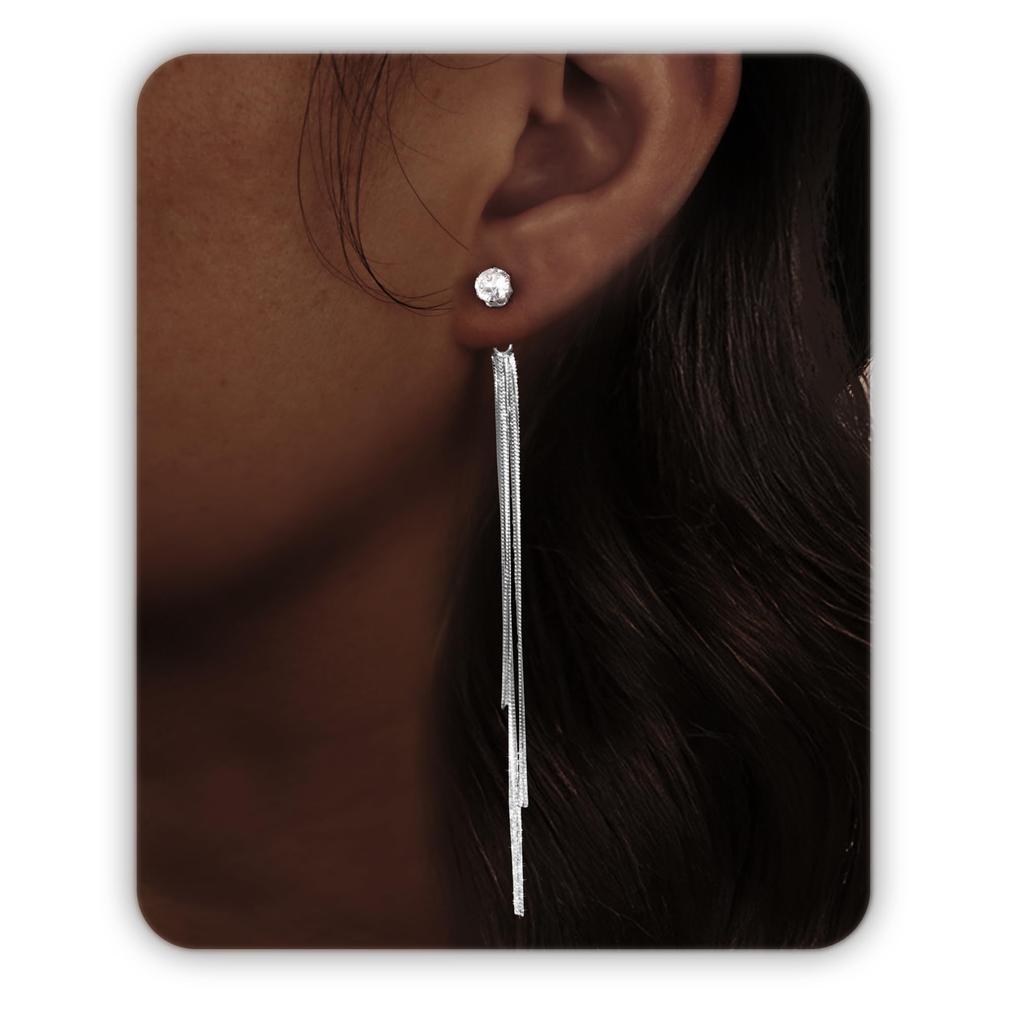 5% Off DAYANEY Silver Gold Prom Earrings Women