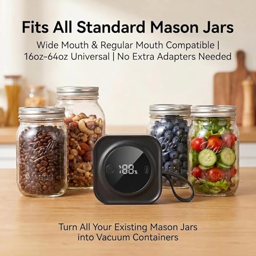50% Off Electric Mason Jar Vacuum Sealer Kit, Just $19.99 - Image 5