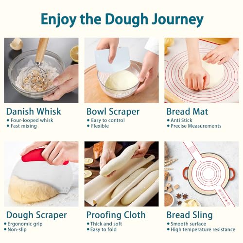 50% Off Aliggbent 28Pcs Sourdough Bread Baking Kit - Image 6