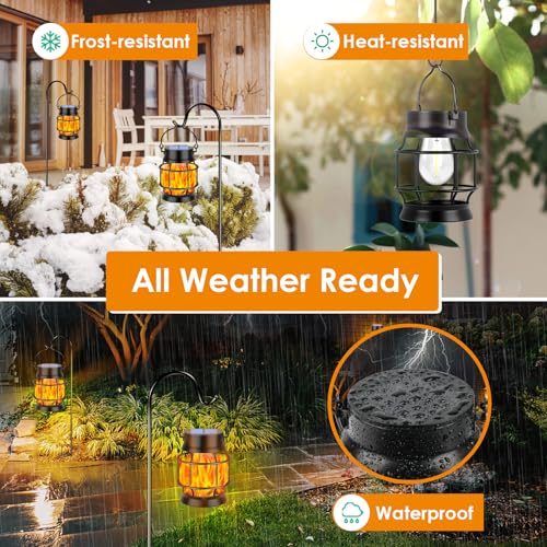 50% Off TomCare Flickering Flame Solar Lanterns - Image 5