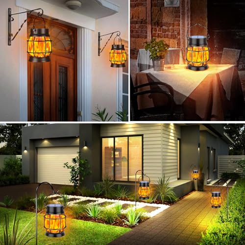 50% Off TomCare Flickering Flame Solar Lanterns - Image 6