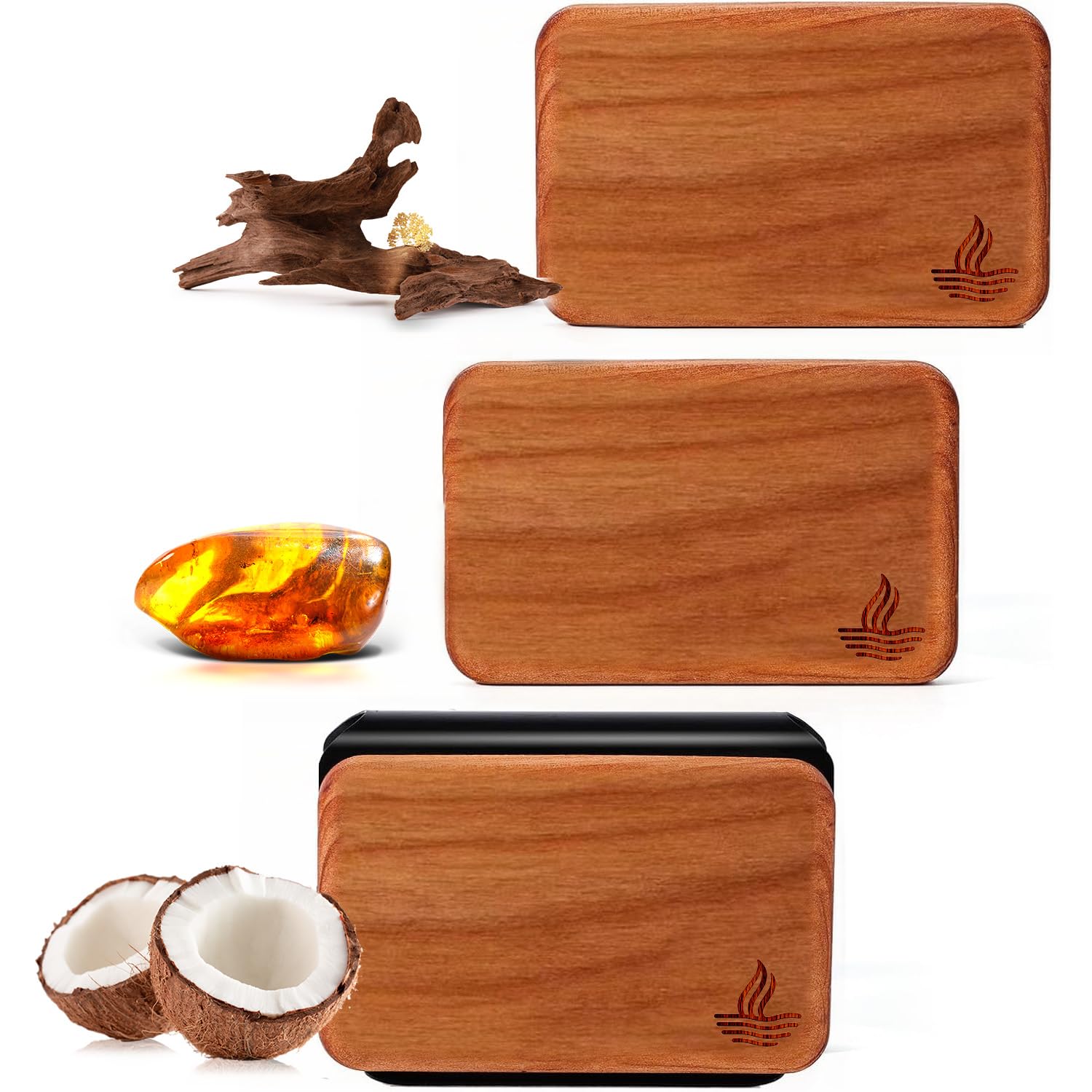 50% Off UILSPNG Wood Car Air Freshener Pack of 3 - Image 1