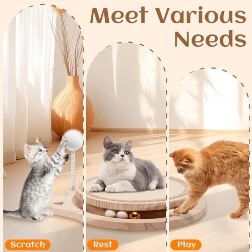 Save with Code: Natural Sisal Cat Scratcher with Ball Track - Image 4