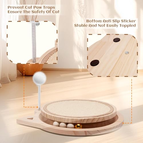Save with Code: Natural Sisal Cat Scratcher with Ball Track - Image 5