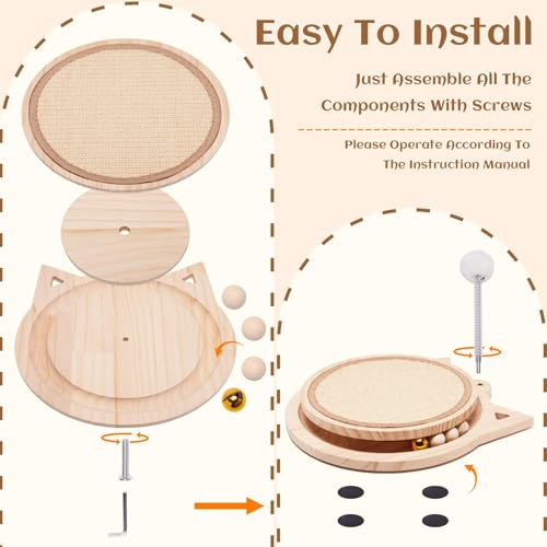 Save with Code: Natural Sisal Cat Scratcher with Ball Track - Image 6