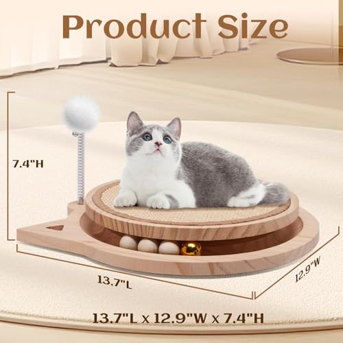 Save with Code: Natural Sisal Cat Scratcher with Ball Track - Image 7