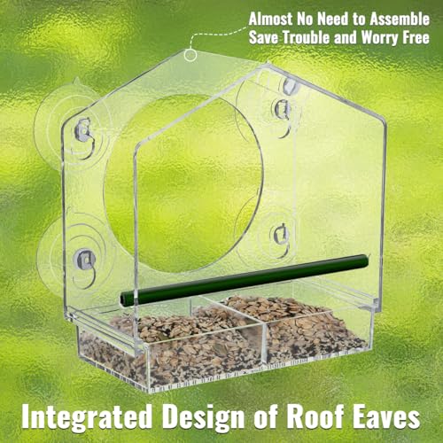 Save 5% on Jarkyfine Window Bird Feeder with Clear Viewing - Image 5