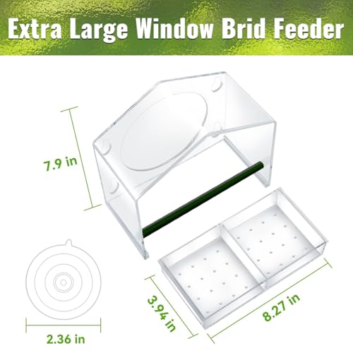 Save 5% on Jarkyfine Window Bird Feeder with Clear Viewing - Image 7