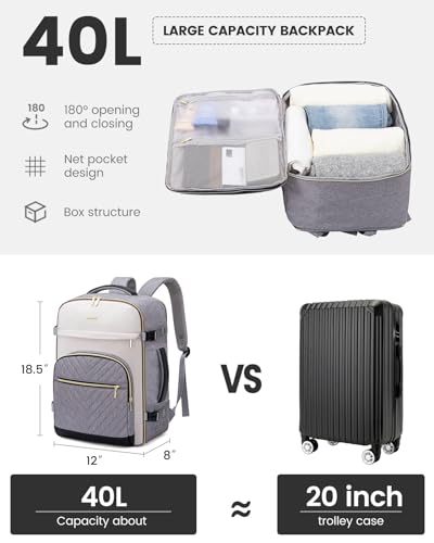 Save 50% on LOVEVOOK 40L Travel Backpack for Women - Image 4